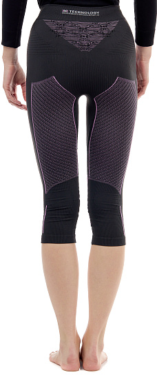 Кальсоны женские X-Bionic Energy Accumulator 4.0 3/4 Charcoal/Magnolia - Фото 5 большая