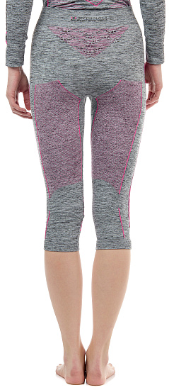 Кальсоны женские X-Bionic Energy Accumulator 4.0 Melange 3/4 Grey Melange/Pink - Фото 5 большая