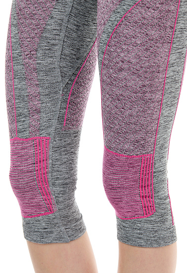 Кальсоны женские X-Bionic Energy Accumulator 4.0 Melange 3/4 Grey Melange/Pink - Фото 6 большая
