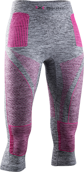Кальсоны женские X-Bionic Energy Accumulator 4.0 Melange 3/4 Grey Melange/Pink - Фото 1 большая