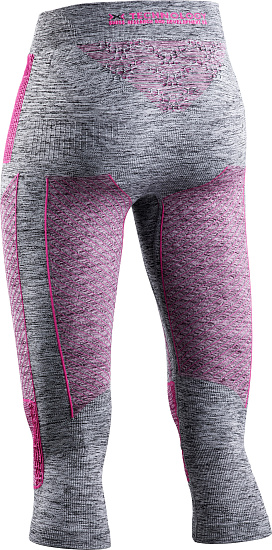 Кальсоны женские X-Bionic Energy Accumulator 4.0 Melange 3/4 Grey Melange/Pink - Фото 2 большая