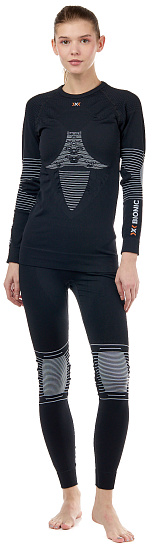 Кальсоны женские X-Bionic Energizer 4.0 Opal Black/Arctic White - Фото 3 большая