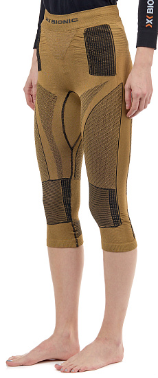 Кальсоны женские X-Bionic Radiactor 4.0 3/4 Gold/Black - Фото 4 большая