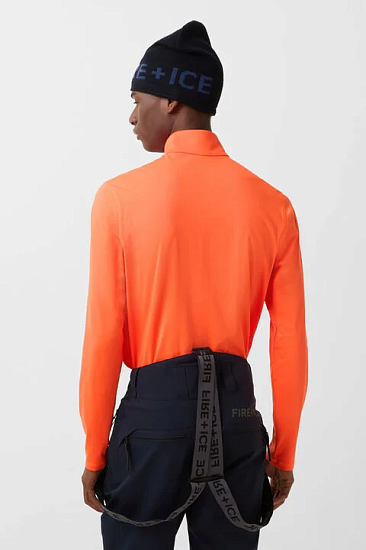 Лонгслив мужской Bogner Fire+Ice Pascal Neon Orange - Фото 4 большая