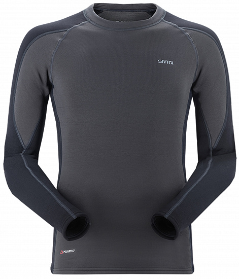 Лонгслив мужской Sivera Сноуи Графит/Чёрный - Фото 1 большая