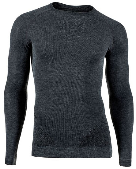 Лонгслив мужской UYN Fusyon Cashmere Uw Grey Rock/Black - Фото 1 большая