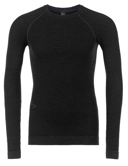 Лонгслив мужской UYN Cashmere Biotech Uw Grey Rock/Black - Фото 1 большая