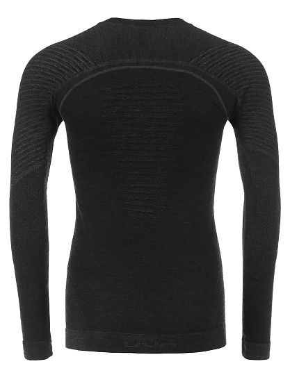 Лонгслив мужской UYN Cashmere Biotech Uw Grey Rock/Black - Фото 2 большая
