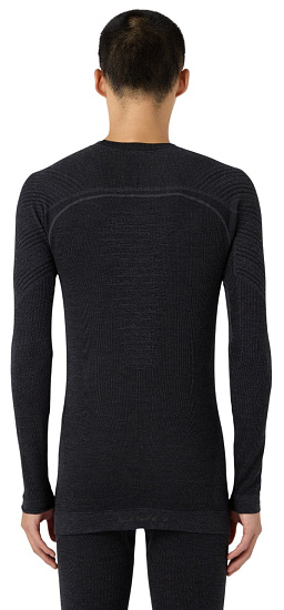 Лонгслив мужской UYN Cashmere Biotech Uw Grey Rock/Black - Фото 4 большая