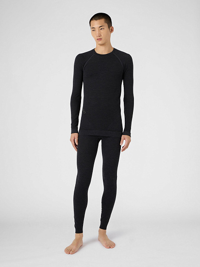 Лонгслив мужской UYN Cashmere Biotech Uw Grey Rock/Black - Фото 6 большая