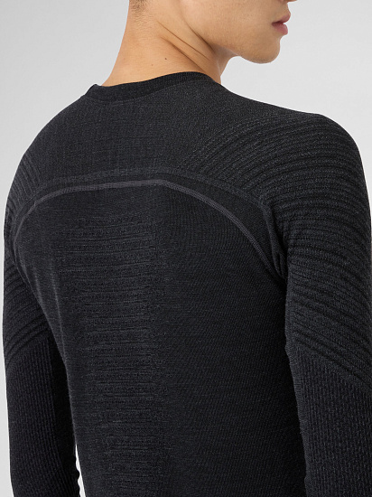 Лонгслив мужской UYN Cashmere Biotech Uw Grey Rock/Black - Фото 8 большая