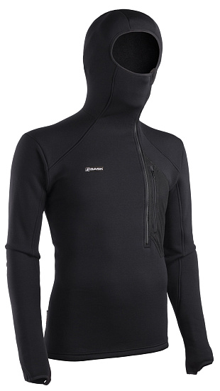 Лонгслив мужской Bask Explorer Hood V2 Черный - Фото 2 большая