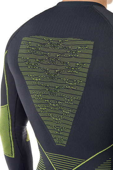 Лонгслив мужской X-Bionic Energy Accumulator 4.0 Charcoal/Yellow - Фото 8 большая