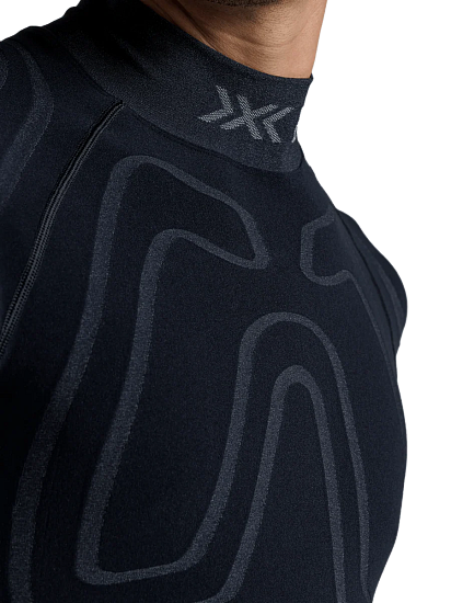 Лонгслив мужской X-Bionic Heatloop X Black - Фото 8 большая