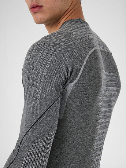 Лонгслив мужская UYN Evolutyon Biotech Melange Uw Dark Grey Melange/Blue - Фото 8 большая