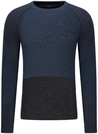 Лонгслив мужской CEP C855MM Ski Merino Base Layer 2.0 Black - Фото 1 большая