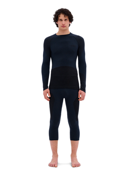 Лонгслив мужской CEP C855MM Ski Merino Base Layer 2.0 Black - Фото 3 большая