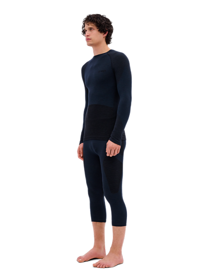 Лонгслив мужской CEP C855MM Ski Merino Base Layer 2.0 Black - Фото 4 большая
