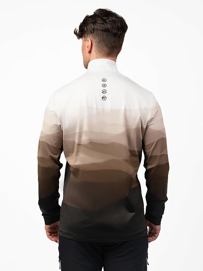 Лонгслив мужской Bogner Fire+Ice Pascal White/Brown - Фото 4 большая