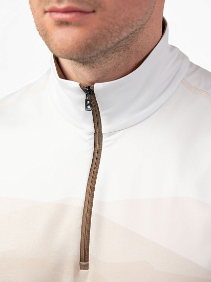 Лонгслив мужской Bogner Fire+Ice Pascal White/Brown - Фото 5 большая