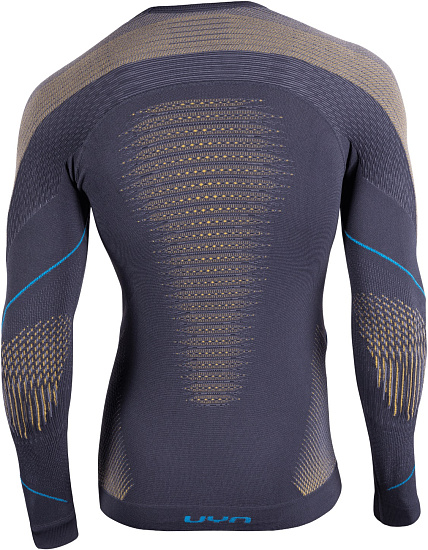 Лонгслив мужской UYN Evolutyon Uw Charcoal/Gold/Atlantic - Фото 2 большая