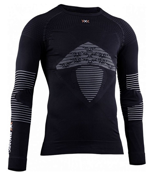Лонгслив мужской X-Bionic Energizer 4.0 Opal Black/Arctic White - Фото 1 большая