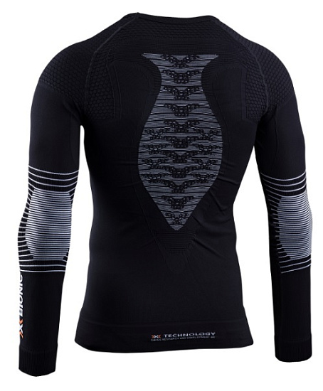 Лонгслив мужской X-Bionic Energizer 4.0 Opal Black/Arctic White - Фото 2 большая