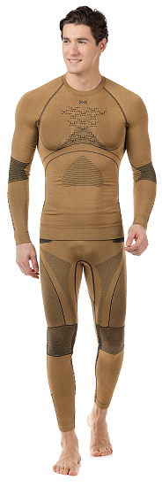 Лонгслив мужской X-Bionic Radiactor 4.0 Gold/Black - Фото 3 большая