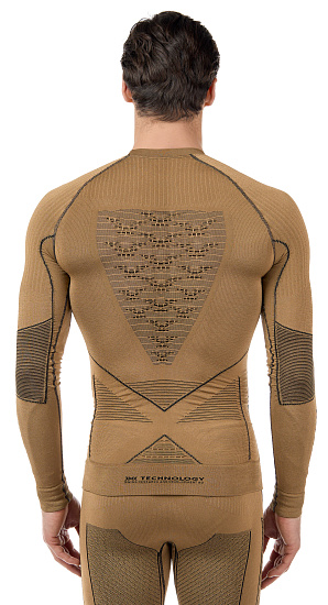 Лонгслив мужской X-Bionic Radiactor 4.0 Gold/Black - Фото 6 большая