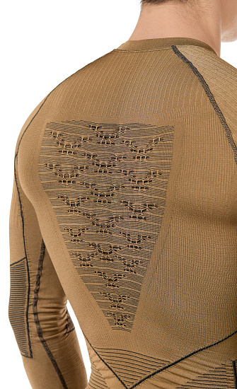 Лонгслив мужской X-Bionic Radiactor 4.0 Gold/Black - Фото 7 большая