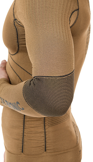 Лонгслив мужской X-Bionic Radiactor 4.0 Gold/Black - Фото 9 большая