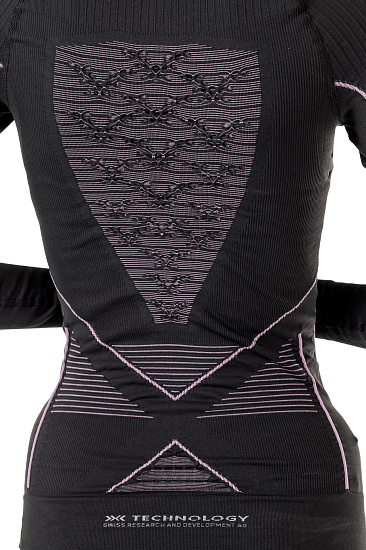Лонгслив женский X-Bionic Energy Accumulator 4.0 Charcoal/Magnolia - Фото 6 большая