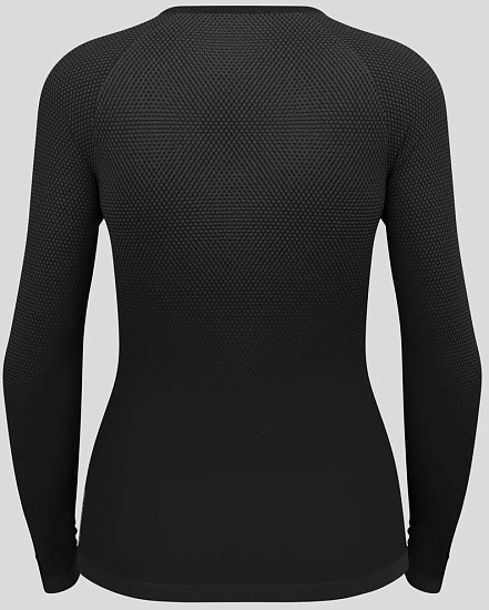Лонгслив женский Odlo Performance Light BL Top Crew Neck Black - Фото 3 большая