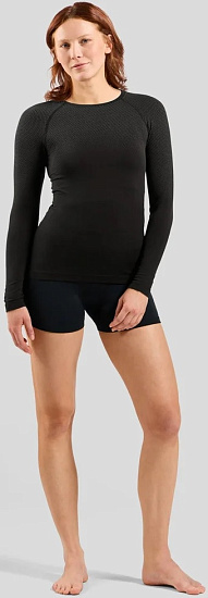 Лонгслив женский Odlo Performance Light BL Top Crew Neck Black - Фото 4 большая