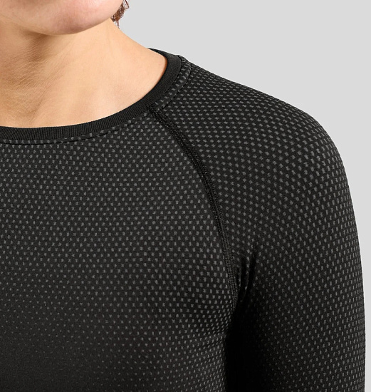 Лонгслив женский Odlo Performance Light BL Top Crew Neck Black - Фото 7 большая