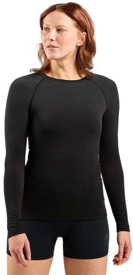 Лонгслив женский Odlo Performance Light BL Top Crew Neck Black - Фото 9 большая