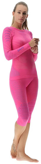 Лонгслив женский UYN Resilyon Uw Round Neck Magenta/Pink - Фото 3 большая