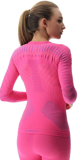 Лонгслив женский UYN Resilyon Uw Round Neck Magenta/Pink - Фото 7 большая