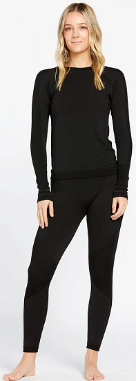 Лонгслив женский Volcom Engineered Black - Фото 3 большая