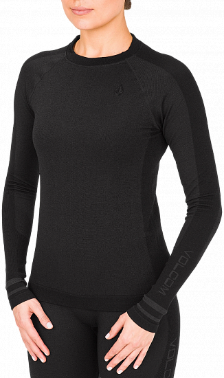 Лонгслив женский Volcom Engineered Black - Фото 1 большая