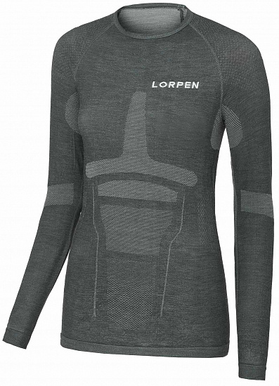 Лонгслив женский Lorpen Taku Light Grey - Фото 1 большая