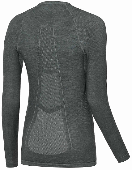 Лонгслив женский Lorpen Taku Light Grey - Фото 2 большая