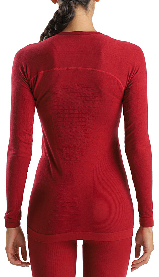 Лонгслив женский UYN Energyon Biotech Uw Sofisticated Red - Фото 2 большая