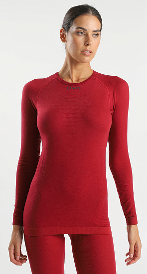 Лонгслив женский UYN Energyon Biotech Uw Sofisticated Red - Фото 4 большая