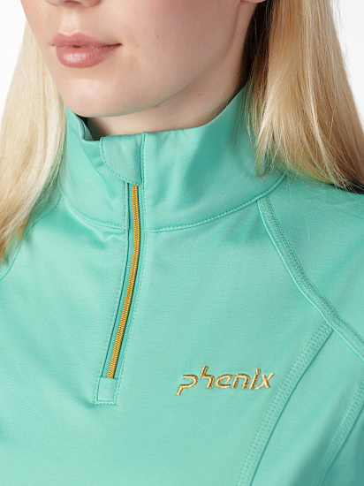 Лонгслив женский Phenix Basic Set-in Sleeve Blue Green - Фото 6 большая