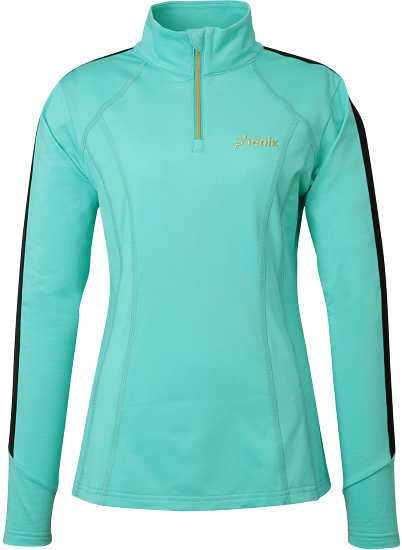 Лонгслив женский Phenix Basic Set-in Sleeve Blue Green - Фото 1 большая