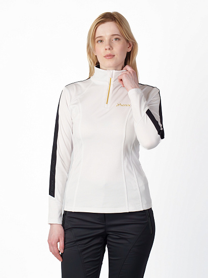 Лонгслив женский Phenix Basic Set-in Sleeve White - Фото 3 большая