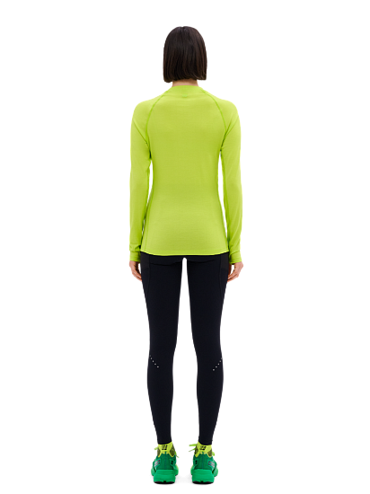 Лонгслив женский CEP C845MW Core Run Merino Base Layer Lime - Фото 5 большая