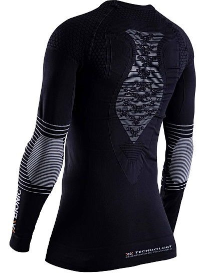 Лонгслив женский X-Bionic Energizer 4.0 Opal Black/Arctic White - Фото 2 большая