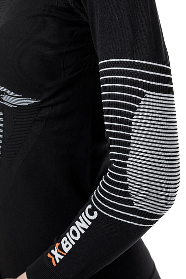 Лонгслив женский X-Bionic Energizer 4.0 Opal Black/Arctic White - Фото 3 большая